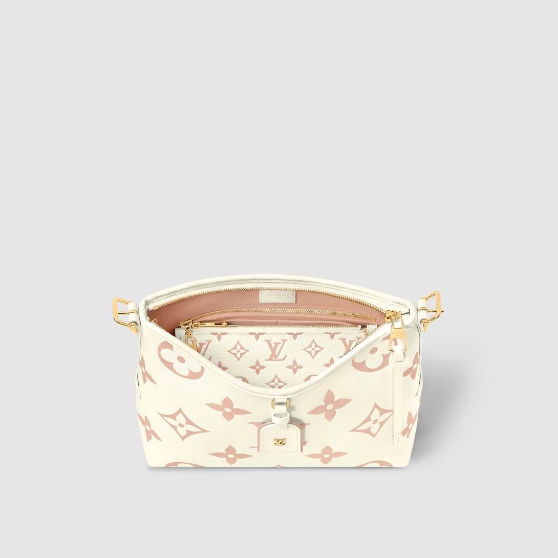 Túi Louis Vuitton Carryall Pm Bicolor Monogram Empreinte Nữ Trắng